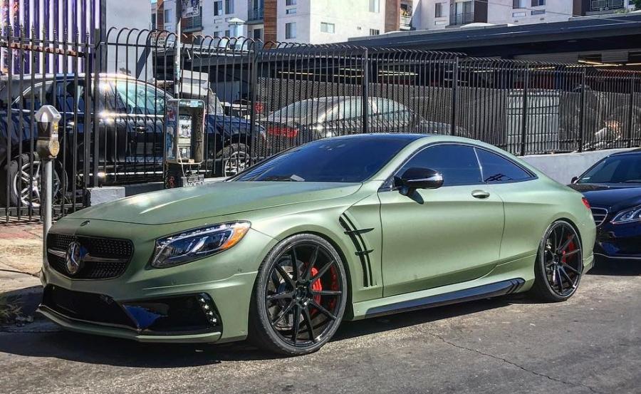 Mercedes-AMG S63 Coupe in Matte Green by Wald '2016